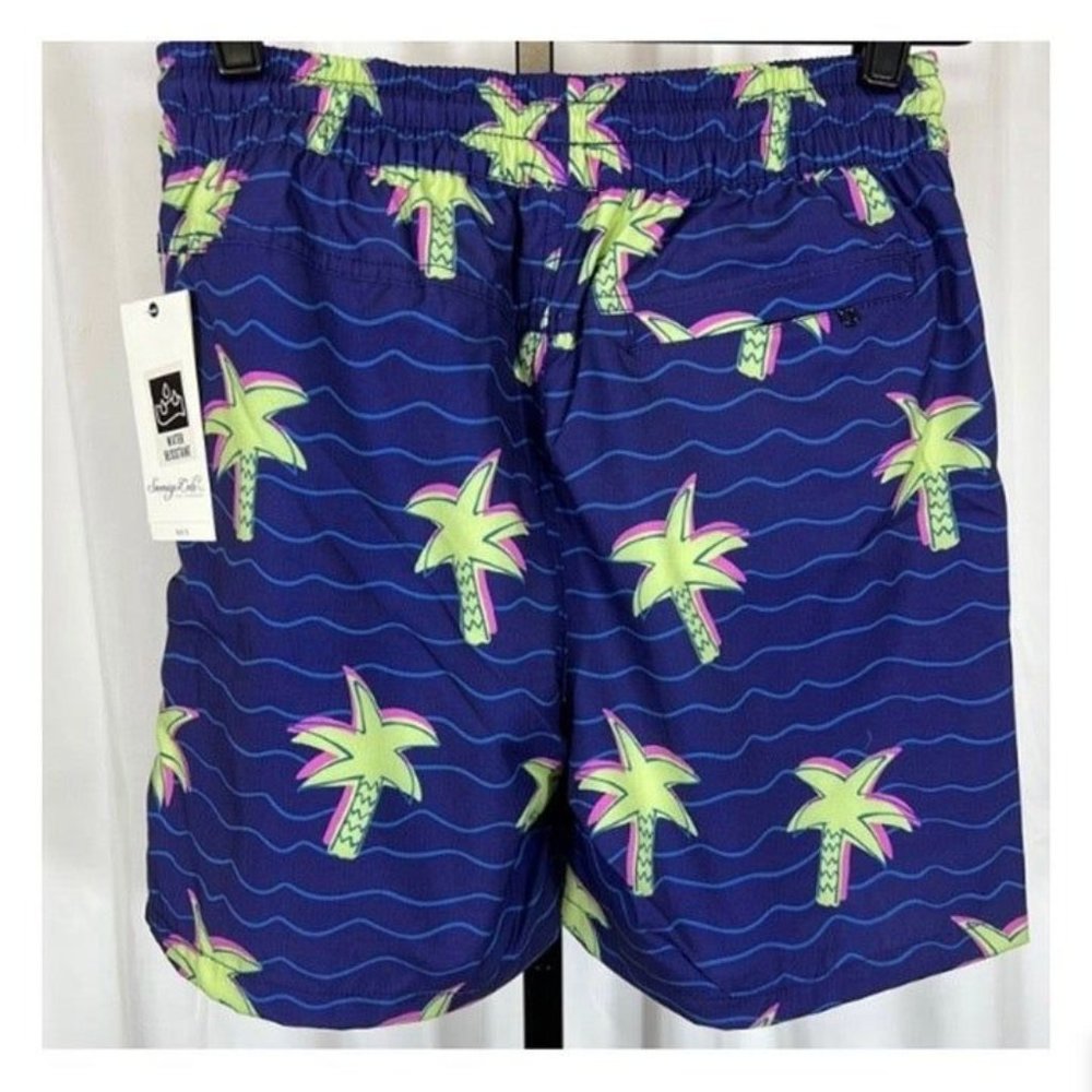 Sovereign Code NWT Sz S Banks Printed Swim Trunks - Picture 3 of 5
